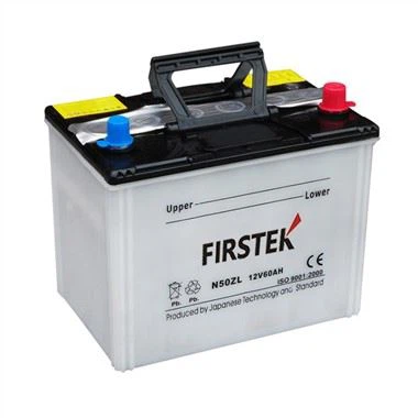 N50ZL 12V 60AH JIS ड्राई चार्ज कार बैटरी